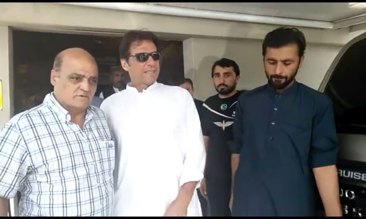 Tahir Anjum With Imran Khan