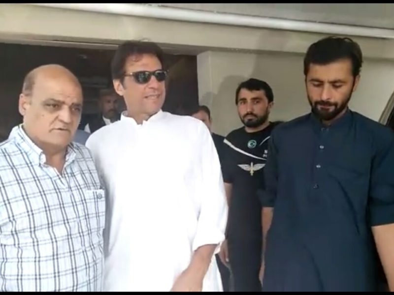 Tahir Anjum With Imran Khan