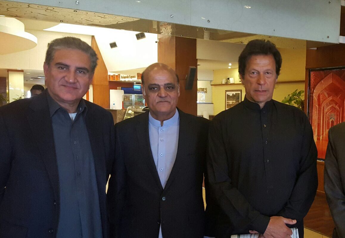 Imran Khan , Shah Mehmood Qureshi and Tahir  Anjum