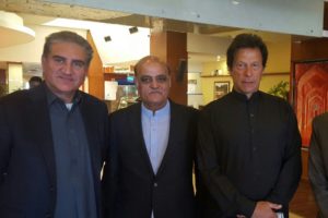 Imran Khan , Shah Mehmood Qureshi and Tahir  Anjum