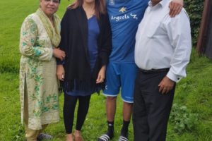 Tahir Anjum & Wife , Amir Khan(Boxer) and His Parents on Apr. 23 in London