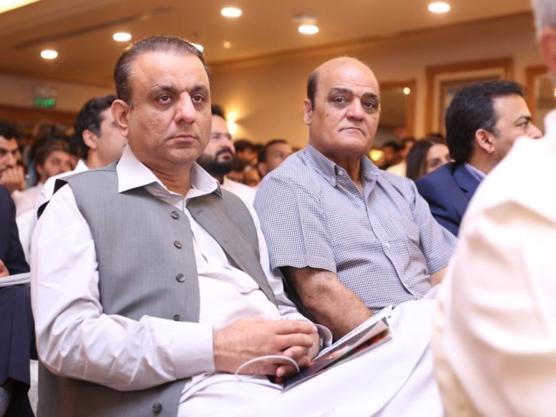 Tahir Anjum , Aleem Khan ( Cental President PTI) on May.20 at Marriot Hotel Islamabad