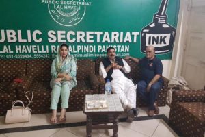 Meeting with Sheikh Rasheed Ahmed and Dr. Naushaba Manan